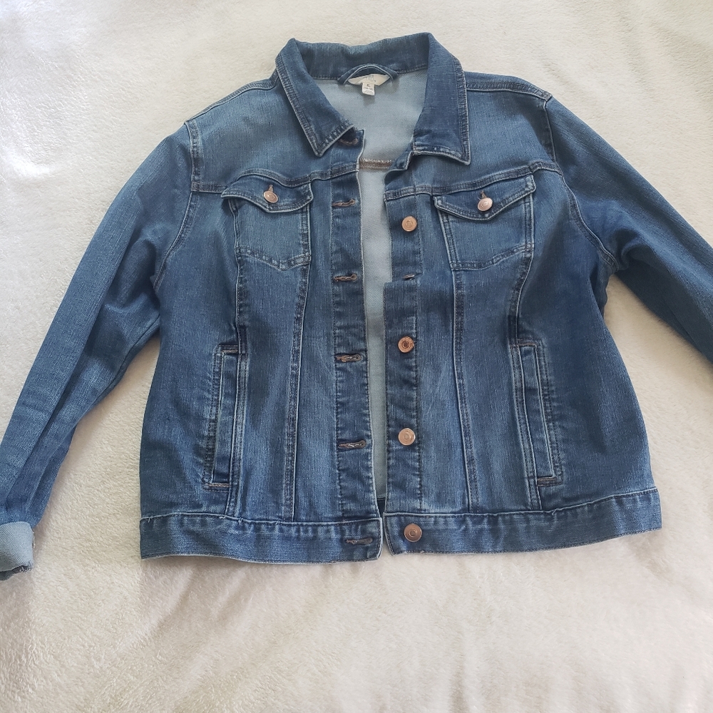 Time and Tru XL Jean Jacket